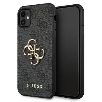 Guess 4G Big Metal Logo - pouzdro pro iPhone 11 (šedé)