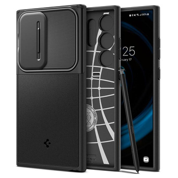 Spigen Optik Armor - Gehäuse für Samsung Galaxy S24 Ultra (Schwarz)