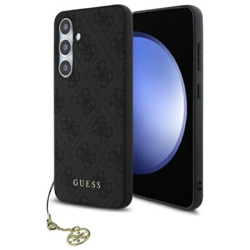 Guess 4G Charms Collection - Étui Samsung Galaxy S24 FE (gris)