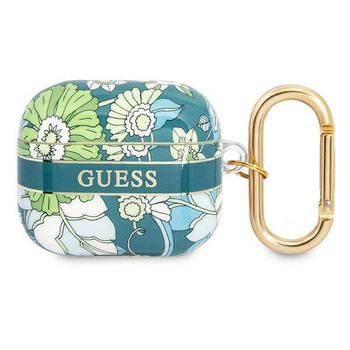 Guess Flower Strap - Etui Airpods 3 (Green)