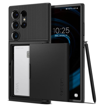 Spigen Slim Armor CS - Gehäuse für Samsung Galaxy S24 Ultra (Schwarz)