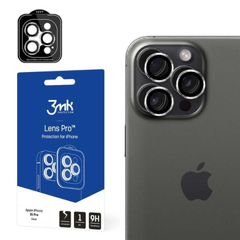 3mk Lens Protection Pro - Verre de protection de l'objectif de l'appareil photo de l'iPhone 15 Pro