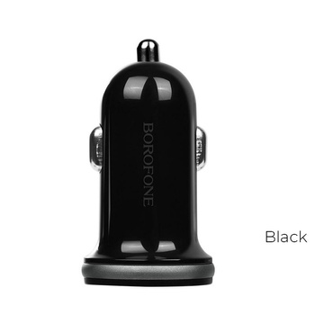 Borofone - 2x USB car charger, black