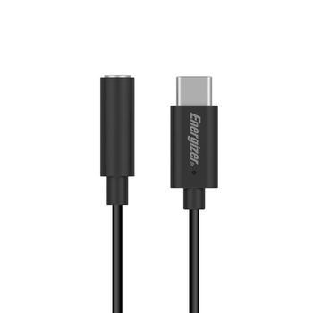 Energizer Ultimate - USB-C 3,5 mm-es jack audio adapter 11 cm (fekete)