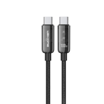 WEKOME WDC-193 Vanguard Series - USB-C to USB-C Super Fast Charging 100W Connection Cable 1 m (Black)