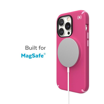 Speck Presidio2 Pro MagSafe - Antibacterial iPhone 14 Pro Max Case (Digitalpink / Blossompink / White)