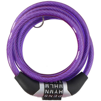 Dunlop - Fahrradschloss mit Kombination (Violett)