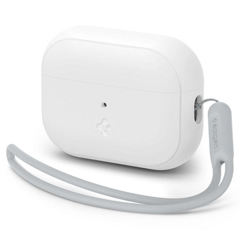 Spigen Silicone Fit Strap - Pouzdro pro Apple AirPods Pro 1 / 2 (Bílá / Šedá)