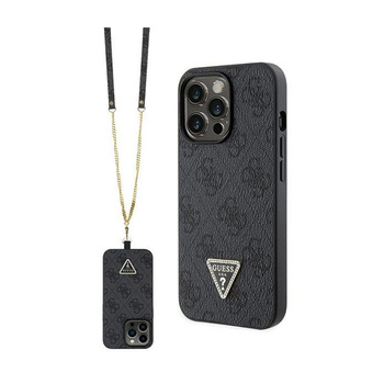 Guess Crossbody 4G Metal Logo - Coque iPhone 13 Pro (noir)