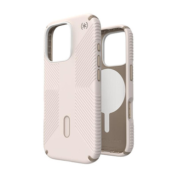 Speck Presidio2 Grip ClickLock & MagSafe - Etui iPhone 16 Pro (Bleached Bone / Heirloom Gold / Hazel Brown)