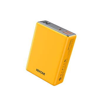 WEKOME WP-27 Tint Series - Power banka 10000 mAh Super rychlé nabíjení USB-C PD 20W + 2x USB-A QC3.0 22,5W (žlutá)