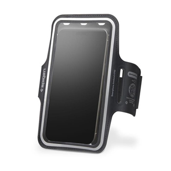 Spigen A703 Dynamic Shield Armband - pouzdro / sportovní pásek na ruku pro smartphone do 6,9" (černý)