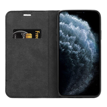 Crong Folio Case - iPhone 11 Pro Max Hülle mit magnetischer Klappe (schwarz)