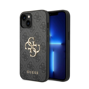 Guess 4G Big Metal Logo - iPhone 15 Case (grey)