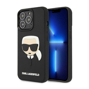 Karl Lagerfeld 3D Rubber Karl`s Head - Etui iPhone 14 Pro (czarny)