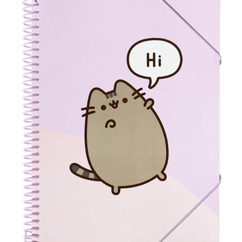 Pusheen - pořadač A4 s gumičkou + 30 průhledných triček