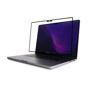 Moshi iVisor AG - Matte Bildschirmschutzfolie für MacBook Pro 16" (M1, 2021) (Schwarz/Klar/Matt)