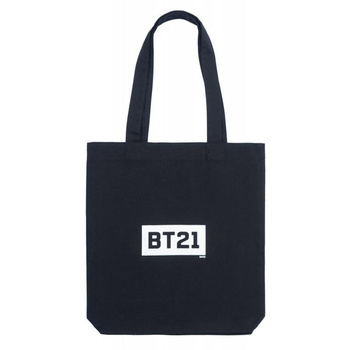 BT21 - Sac à provisions en tissu 28x40 cm (Noir)