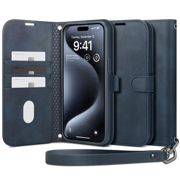 Spigen Wallet S Pro - pouzdro pro iPhone 15 Pro (Navy)