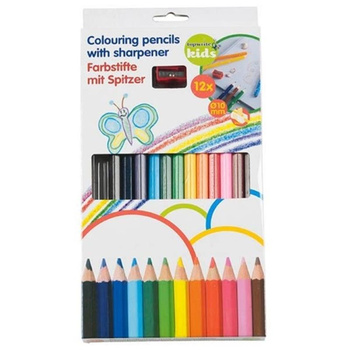 Topwrite - Set of pencil crayons 12pcs. with sharpener