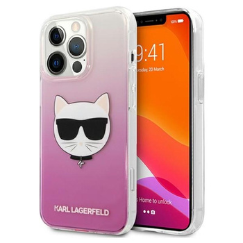 Karl Lagerfeld Choupette Head - Coque iPhone 13 Pro (rose)