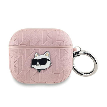 Karl Lagerfeld Monogram Choupette Head - Étui AirPods 3 (rose)