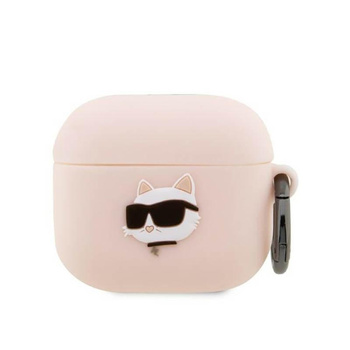 Karl Lagerfeld Silicone NFT Choupette Head 3D - AirPods 3 Case (pink)