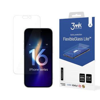 3mk FlexibleGlass Lite - Verre hybride pour iPhone 16 Plus