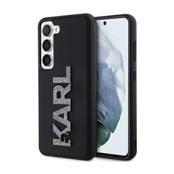 Karl Lagerfeld 3D Rubber Glitter Logo - Etui Samsung Galaxy S23+ (czarny)