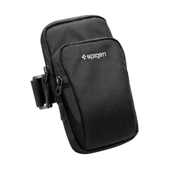 Spigen A702 Dynamic Shield Armband - pouzdro / sportovní pásek na ruku pro smartphone do velikosti 6,9" (černý)