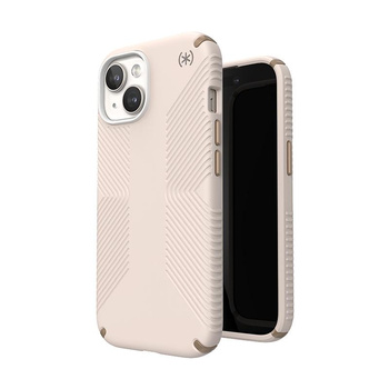 Speck Presidio2 Grip - Etui iPhone 15 (Bleached Bone / Heirloom Gold / Hazel Brown)