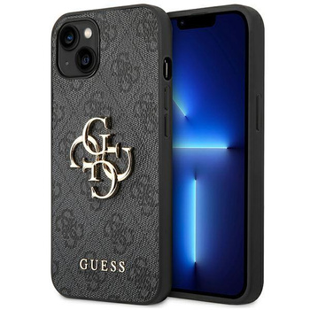 Guess 4G Big Metal Logo - iPhone 14 Tasche (grau)