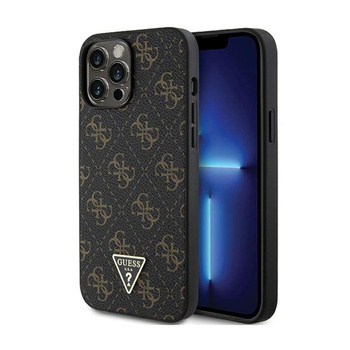 Guess 4G Triangle Metal Logo - pouzdro pro iPhone 13 Pro Max (černé)