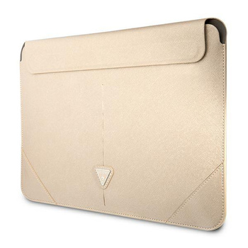 Guess Saffiano Triangle Logo Sleeve - 13" / 14" Notebook Case (beige)