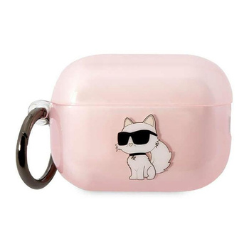 Karl Lagerfeld NFT Ikonik Choupette Kopf - AirPods Pro 2 Gehäuse (rosa)