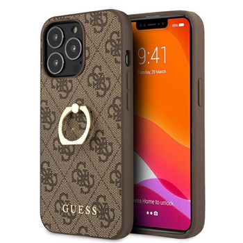 Guess 4G Ring Case - iPhone 13 Pro Max Case (brown)