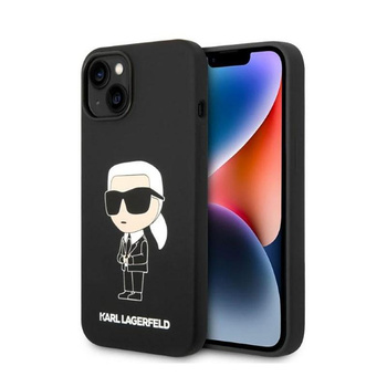 Karl Lagerfeld Silikonové pouzdro NFT Ikonik - iPhone 14 Plus (černé)