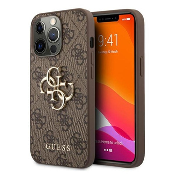 Guess 4G Big Metal Logo - iPhone 13 Pro Max Case (brown)