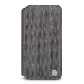 Moshi Overture - iPhone Xs Max case with card pocket + stand up (Herringbone Gray)