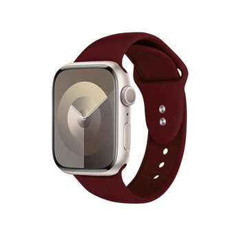 Crong Liquid - Pánt Apple Watch-hoz 38/40/41/42 mm (bordó)