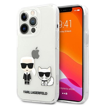 Karl Lagerfeld Ikonik & Choupette - Coque iPhone 13 Pro Max (Transparente)