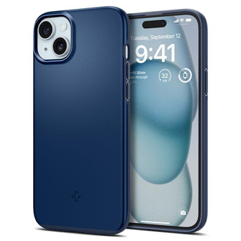 Spigen Thin Fit - Etui do iPhone 15 (Granatowy)