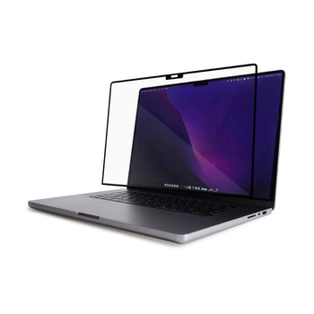 Moshi iVisor XT - Ochranná fólie na MacBook Pro 16" (M1, 2021) (černý rámeček)