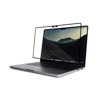 Moshi iVisor XT - Ochranná fólie na MacBook Pro 14" (M1, 2021) (černý rámeček)