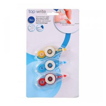 Topwrite - Corrector in tape 12m, 3 pcs