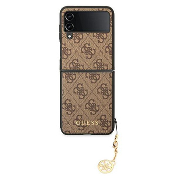 Guess 4G Charms Collection - Case for Samsung Galaxy Z Flip 4 (brown)