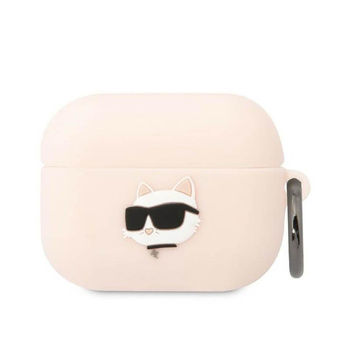 Karl Lagerfeld Silikon NFT Choupette Kopf 3D - AirPods Pro Hülle (rosa)