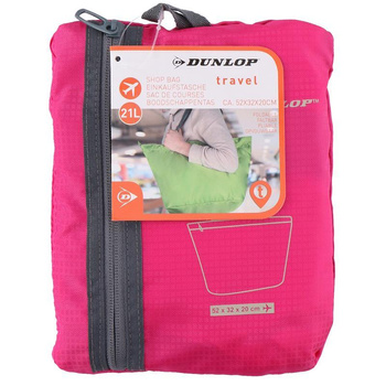 Dunlop - Faltbare Einkaufstasche 21 l (rosa)