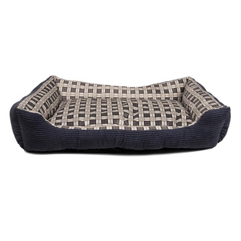 Soft couch bed for dog 90 x 70 x 20 cm roz. XL (navy blue)