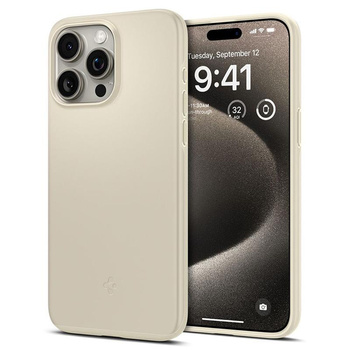 Spigen Thin Fit - pouzdro pro iPhone 15 Pro Max (béžové)